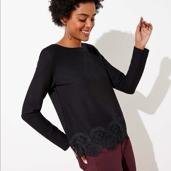 Loft Ottoman Ribbed Top - Picture 1 of 5